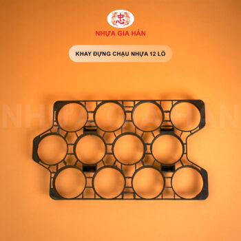 KHAY ĐỰNG CHẬU NHỰA 12 LỖ